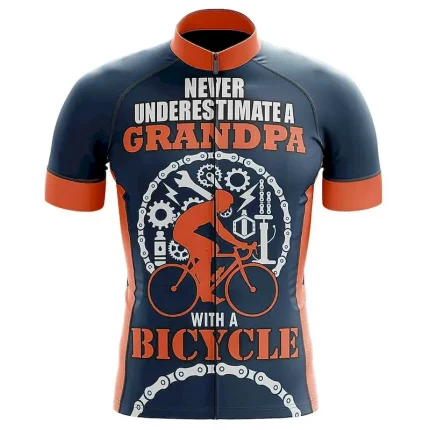 Men's Cycling Jersey Graphic Letter & Number Funny Short Sleeve Bike Jersey Top with 3 Rear Pockets Mountain Bike MTB Road Bike Cycling Quick Dry Soft Reflective Strips Back Pocket Sports Black White - Image 7