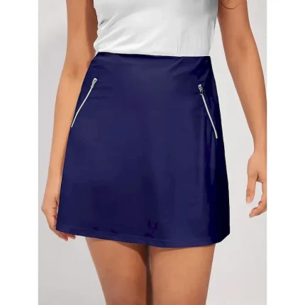 Women's Golf Skorts 17inch Pickleball Dark Pink Black White Lightweight Bottoms Fall Ladies Golf Attire Clothes Outfits Wear Apparel - Image 6