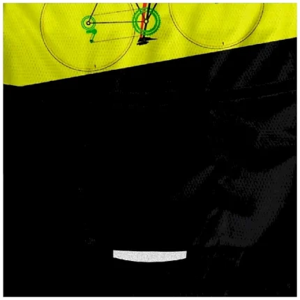 Men's Cycling Jersey Letter & Number Short Sleeve Bike Tee Tshirt Jersey with 3 Rear Pockets Mountain Bike MTB Quick Dry Anatomic Design Wicking Breathable Sports Yellow Blue Purple Clothing Apparel - Image 3