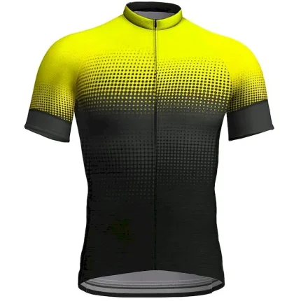 Men's Cycling Jersey Gradient Short Sleeve Bike Jersey Top with 3 Rear Pockets Mountain Bike MTB Road Bike Cycling Quick Dry Reflective Strips Back Pocket Moisture Wicking Sports White Red Blue - Image 3