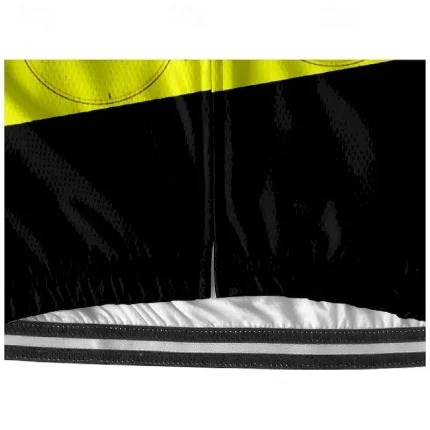 Men's Cycling Jersey Letter & Number Short Sleeve Bike Tee Tshirt Jersey with 3 Rear Pockets Mountain Bike MTB Quick Dry Anatomic Design Wicking Breathable Sports Yellow Blue Purple Clothing Apparel - Image 4