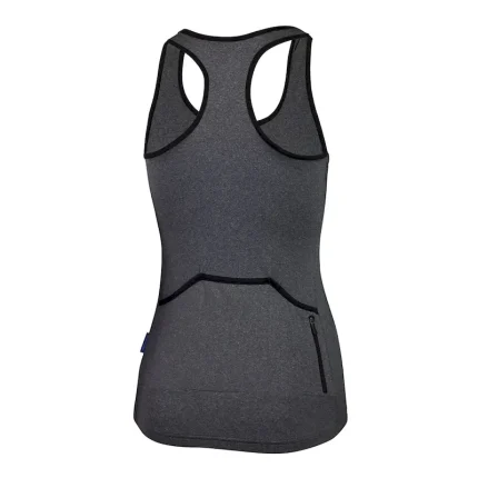 Women's Cycling Vest Solid Color Short Sleeve Bike Top with 3 Rear Pockets Mountain Bike MTB Road Bike Cycling Quick Dry Reflective Strips Back Pocket Moisture Wicking Sports Grey Clothing Apparel - Image 4