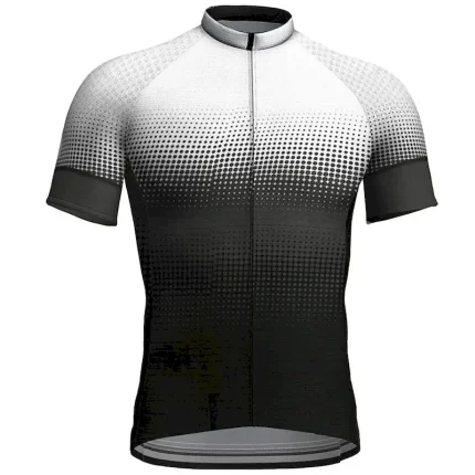 Men's Cycling Jersey Gradient Short Sleeve Bike Jersey Top with 3 Rear Pockets Mountain Bike MTB Road Bike Cycling Quick Dry Reflective Strips Back Pocket Moisture Wicking Sports White Red Blue - Image 5