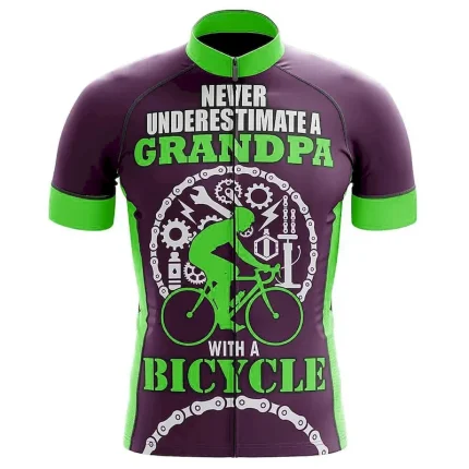 Men's Cycling Jersey Graphic Letter & Number Funny Short Sleeve Bike Jersey Top with 3 Rear Pockets Mountain Bike MTB Road Bike Cycling Quick Dry Soft Reflective Strips Back Pocket Sports Black White - Image 4