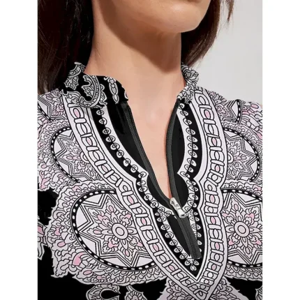 Women's Tennis Dress Golf Dress Black Short Sleeve Dress Ladies Golf Attire Clothes Outfits Wear Apparel - Image 3