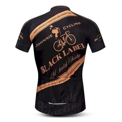 Men's Cycling Jersey Geometric Patterned Geometry Short Sleeve Bike Jersey Top with 3 Rear Pockets Mountain Bike MTB Road Bike Cycling Quick Dry Front Zipper Back Pocket Moisture Wicking Sports - Image 3